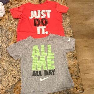 Nike Kids Tees - Red and Gray